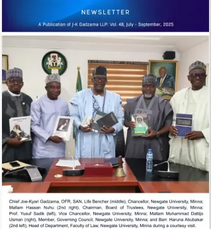 Building a Better Society: Gadzama SAN Highlights NLS’s National Role in Quarterly Newsletter