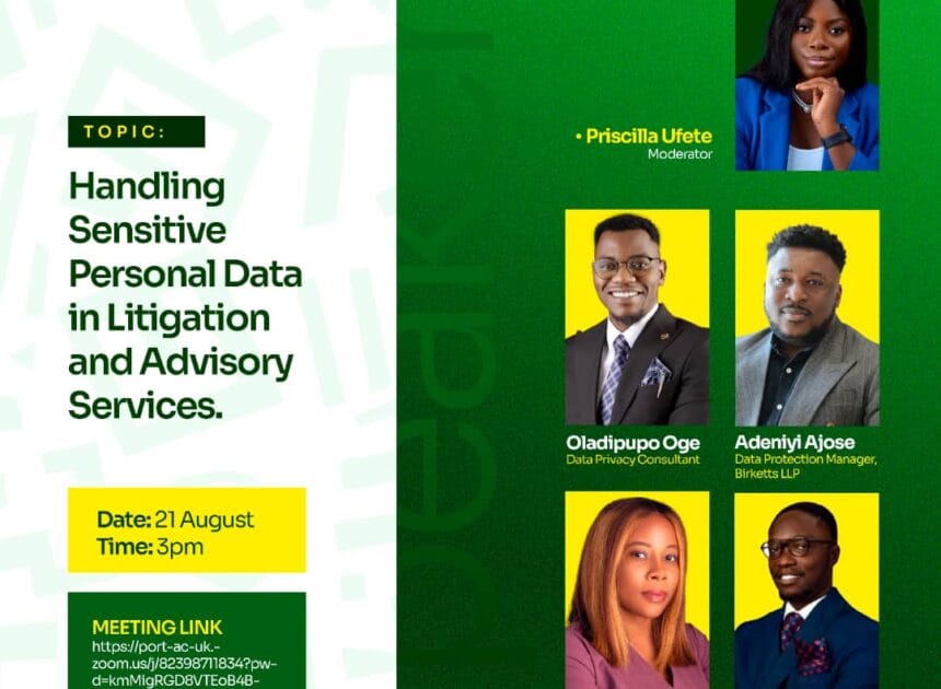 NBA-DPC Webinar: Handling Sensitive Personal Data in Litigation & Advisory Services